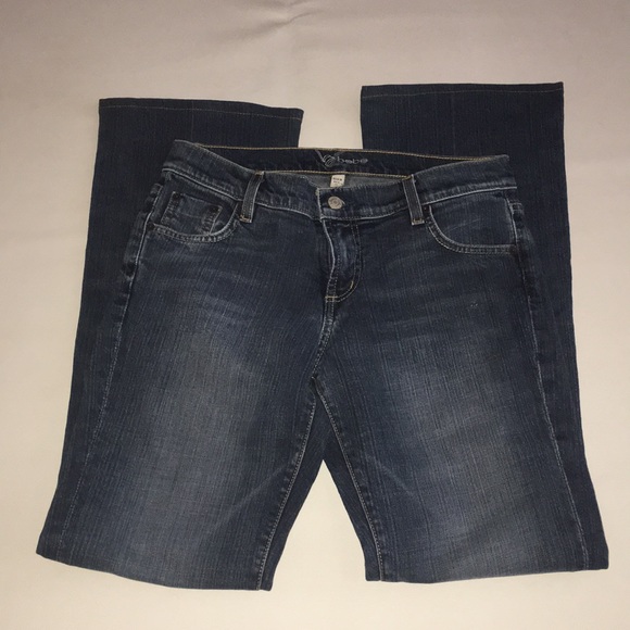 Bebe Rhinestone Bootcut Jeans - Picture 7 of 8